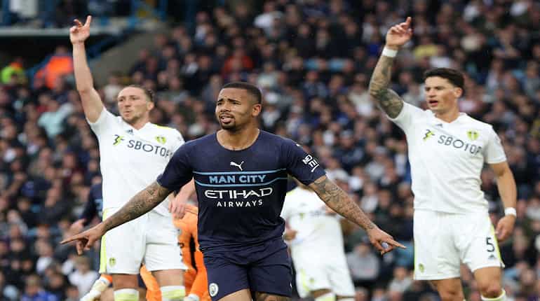 Premier League: Manchester City back on top after rampant victory at Leeds
