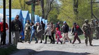Russia-Ukraine conflict: Evacuations under way at steel plant in Mariupol