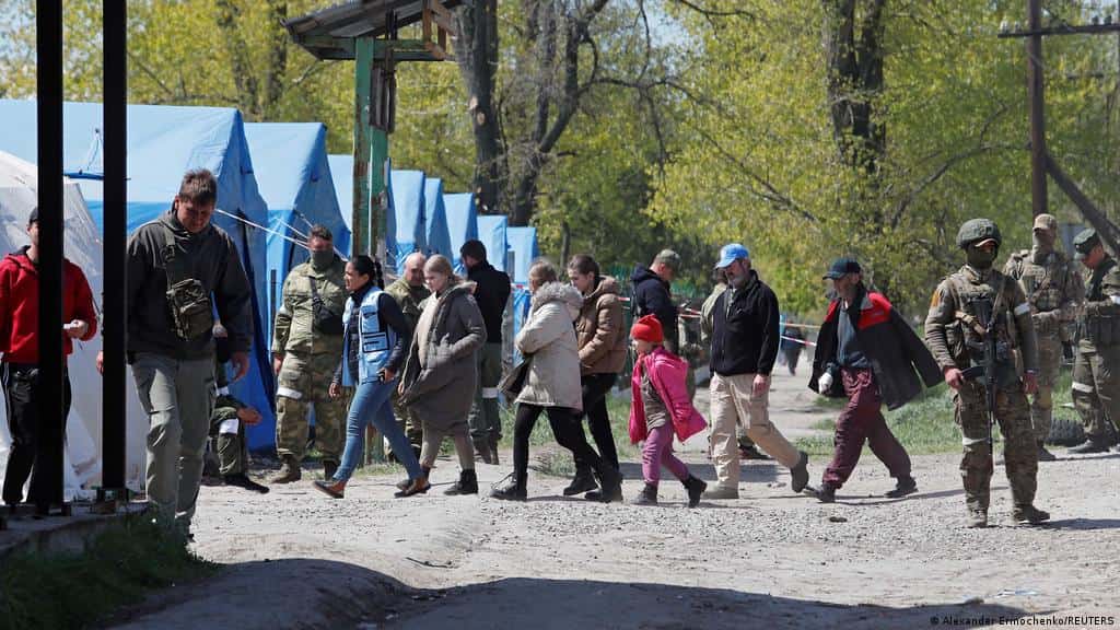 Russia-Ukraine conflict: Evacuations under way at steel plant in Mariupol