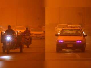 In pics: One dead, 5000 suffer breathing problems as thick sandstorm hits Iraq