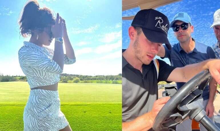 It's a golf day out for power couple Priyanka Chopra and Nick Jonas in Arizona