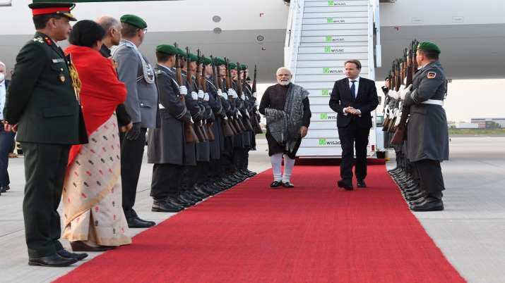 Indian PM Modi receives warm welcome from Indian diaspora in Berlin