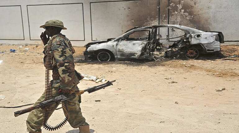 Three killed as Al-Shabaab militants attack African Union camp in Somalia