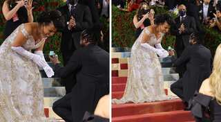 Met Gala 2022 red carpet witnesses its first surprise wedding proposal 