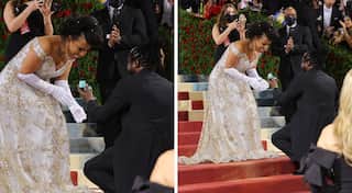 Met Gala 2022 red carpet witnesses its first surprise wedding proposal 