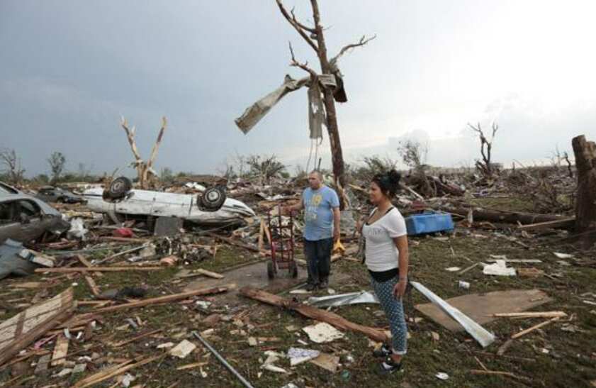 Tornadoes roar across parts of Oklahoma, over 14,000 people left without power
