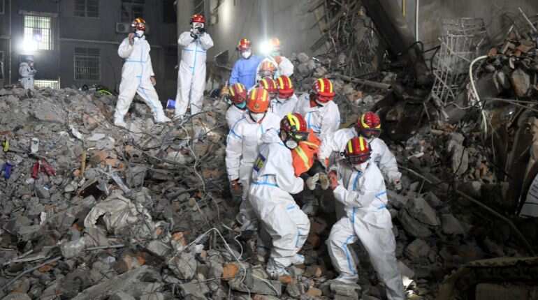 A miracle? After six days, woman found alive in rubble of collapsed building in China