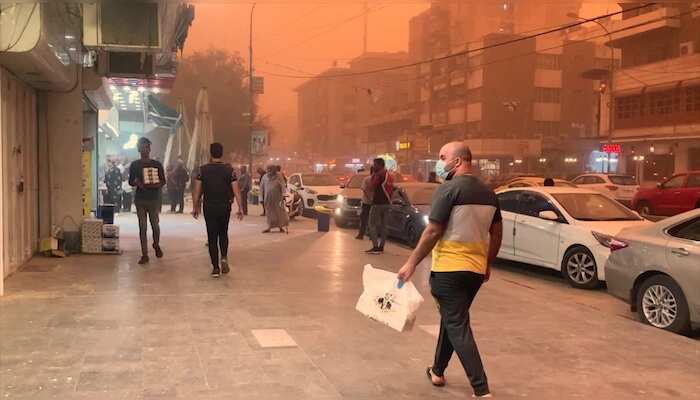 Iraqis wake up to a thick blanket of dust, 7 dust storms hit Iraq in 1 month