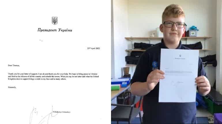 War-torn Ukraine's President wins hearts, responds to a UK schoolboy's letter amid tensions at home