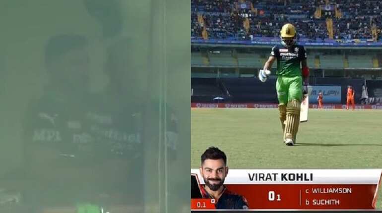WATCH: RCB batting coach Sanjay Bangar consoles Virat Kohli after golden duck vs SRH, video goes viral WATCH: RCB batting coach Sanjay Bangar consoles Virat Kohli after golden duck vs SRH, video goes viral