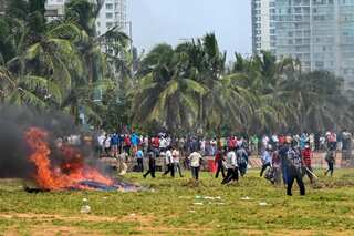 Sri Lanka imposes curfew in capital after 20 get injured in clashes