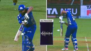 Fans slam 3rd umpire as ultra edge glitch leads to Rohit Sharma's controversial dismissal against KKR