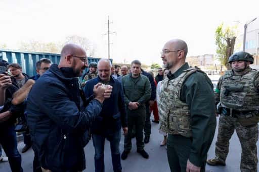 European Council chief Charles Michel forced to take cover as Russia attacks Odessa with missiles