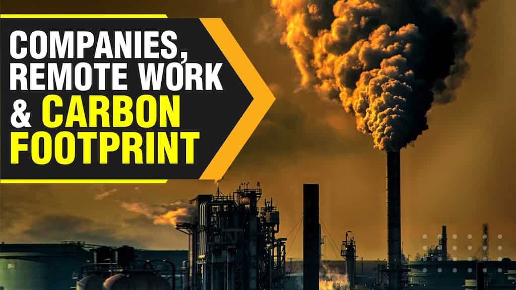 How companies account for remote work in their carbon footprints