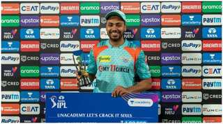 GT vs LSG: Pacer Avesh Khan creates an IPL record for No. 11 with two sixes in a row off Rashid Khan
