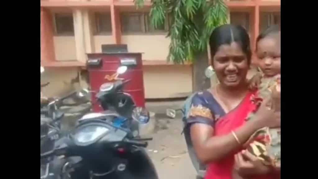 Watch: Indian woman carrying baby attempts self-immolation outside govt office