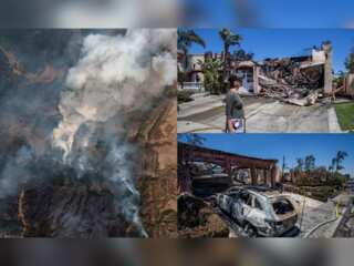 In pics: Violent wildfire in California destroys several luxurious homes