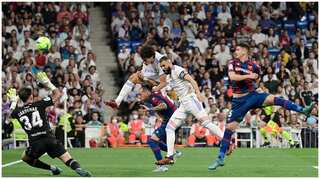 Real Madrid thrash Levante as Karim Benzema equals with Raul's goal-record, only behind Cristiano Ronaldo