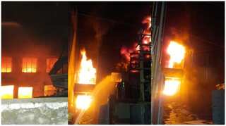 Fire guts tarpaulin manufacturing factory in Delhi's Narela, no injuries