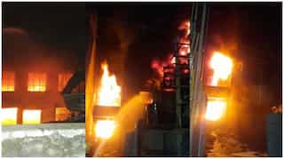 Fire guts tarpaulin manufacturing factory in Delhi's Narela, no injuries