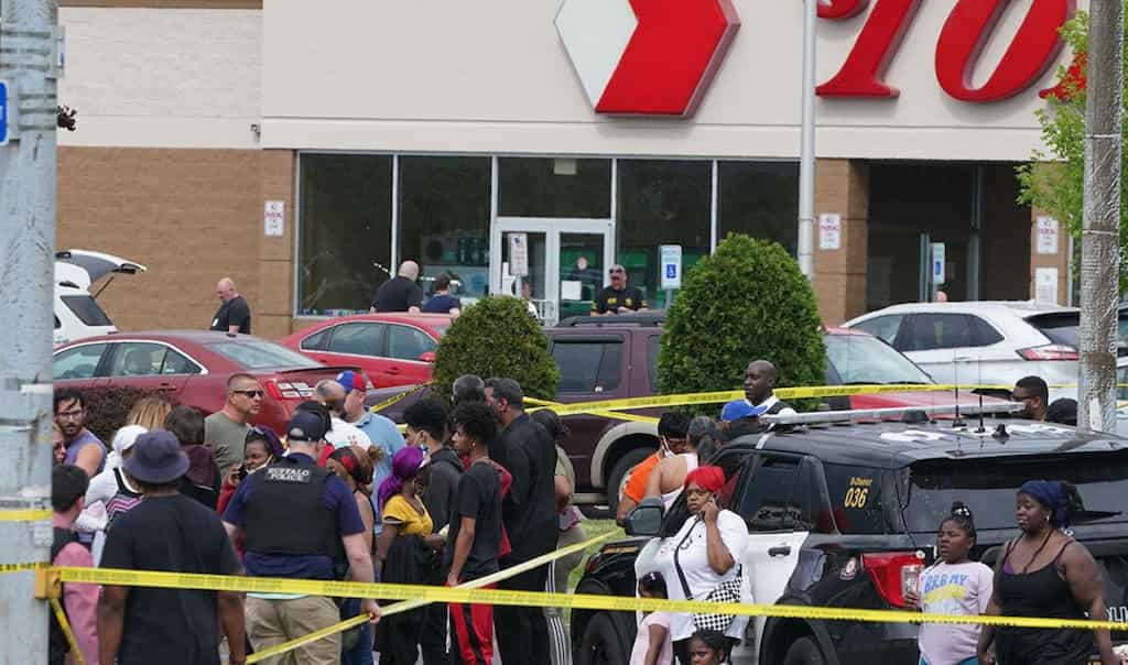 Heavily armed 18-year-old man shoots 10 people dead in 'racial attack' at grocery store in New York