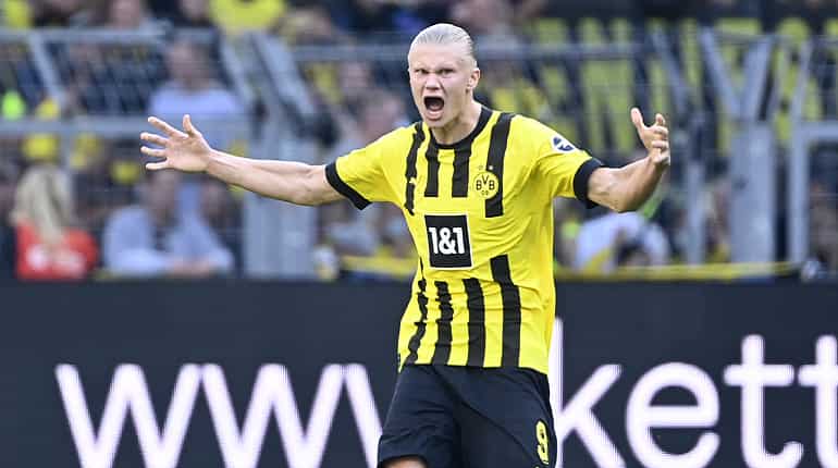 Erling Haaland scores in farewell appearance for Borussia Dortmund ahead of Man City move Erling Haaland scores in farewell appearance for Borussia Dortmund ahead of Man City move