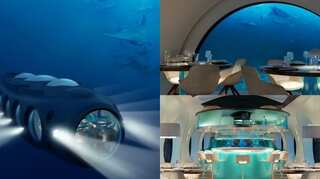 Underwater wedding destination: Luxury submarine with restaurant & casino
