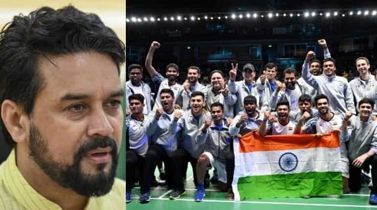 Thomas Cup: Indian sports ministry announces INR 10 million reward for Indian men's badminton team
