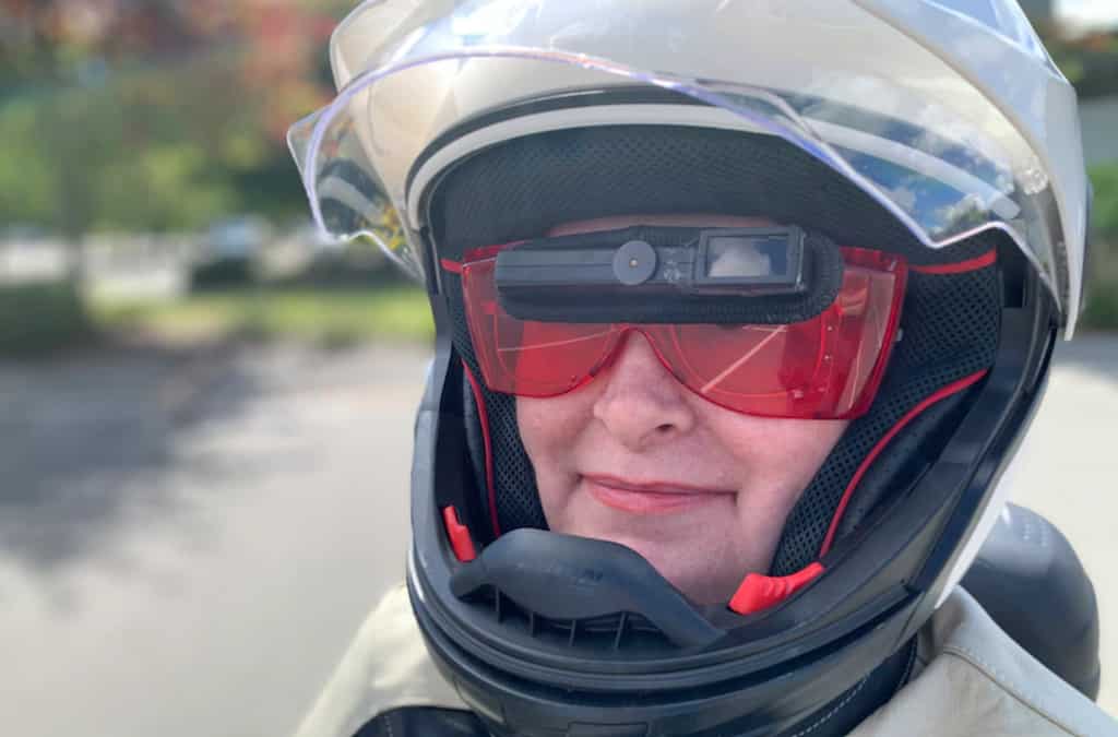 Australia: Visually impaired woman becomes 1st bioptic motorcyclist