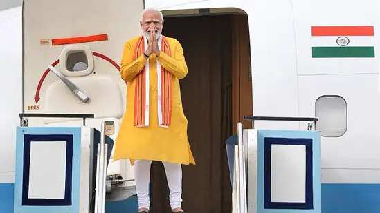 Indian PM Narendra Modi attends a special prayer at Maya Devi temple during his Nepal visit