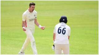 Watch: James Anderson celebrates in style after rattling ex-England captain Joe Root's stumps in County game