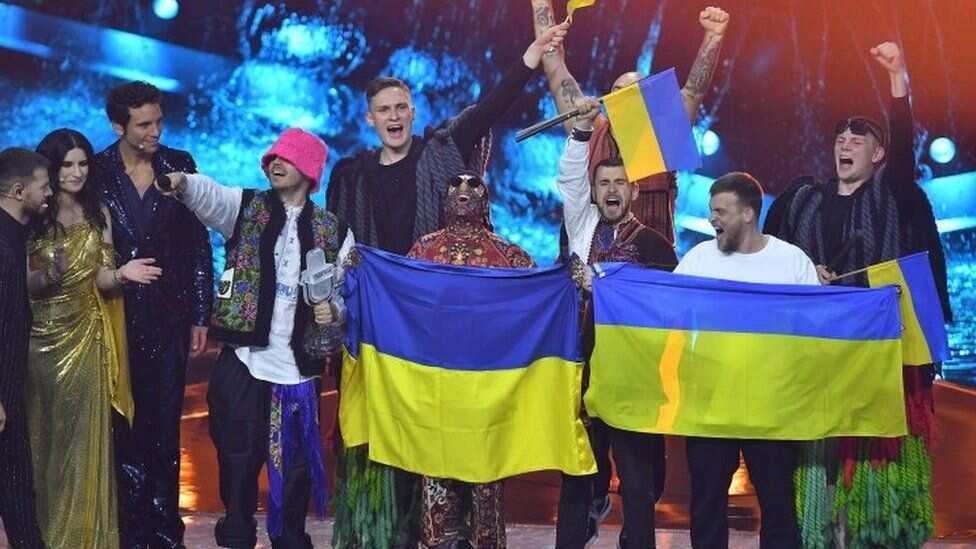 Ukraine's Kalush Orchestra wins Eurovision song contest amid war