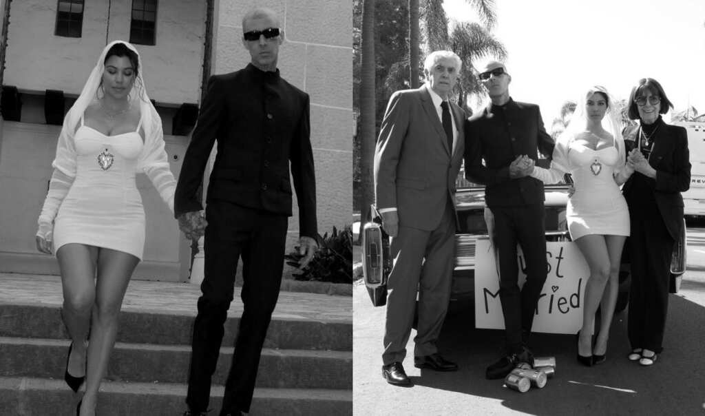 Kourtney Kardashian, Travis Barker share synchronized posts to confirm their 'legal' wedding