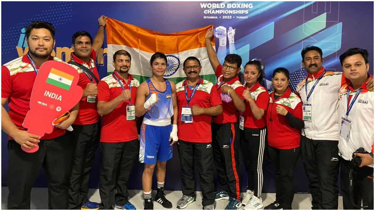 Twitterati goes gaga over Nikhat Zareen as youngster secures gold in Women's World Boxing C'ships Twitterati goes gaga over Nikhat Zareen as youngster secures gold in Women's World Boxing C'ships
