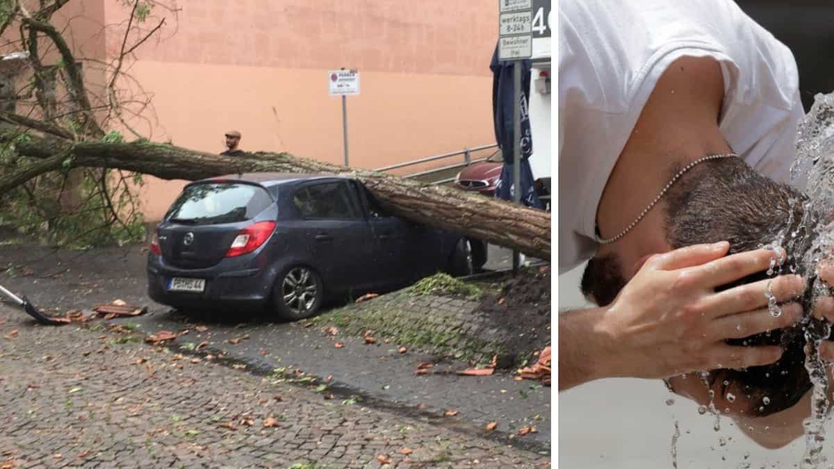 Climate change grips Europe: Tornado in Germany, heatwave in Spain Climate change grips Europe: Tornado in Germany, heatwave in Spain