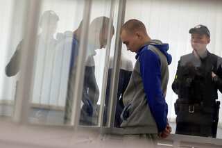 Russian soldier Vadim Shishimarin jailed for life by Ukrainian court over war crime
