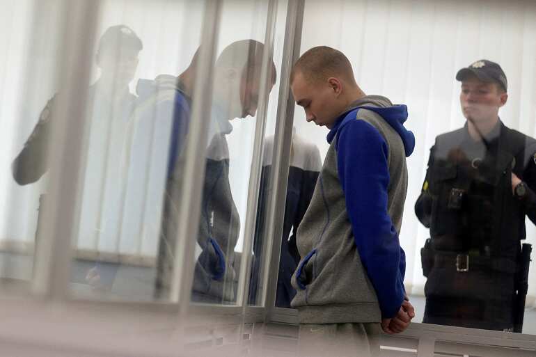 Russian soldier Vadim Shishimarin jailed for life by Ukrainian court over war crime