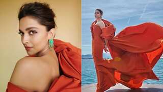 75th Annual Cannes Film Festival: Actor Deepika Padukone looks stunning in orange gown on Day 7