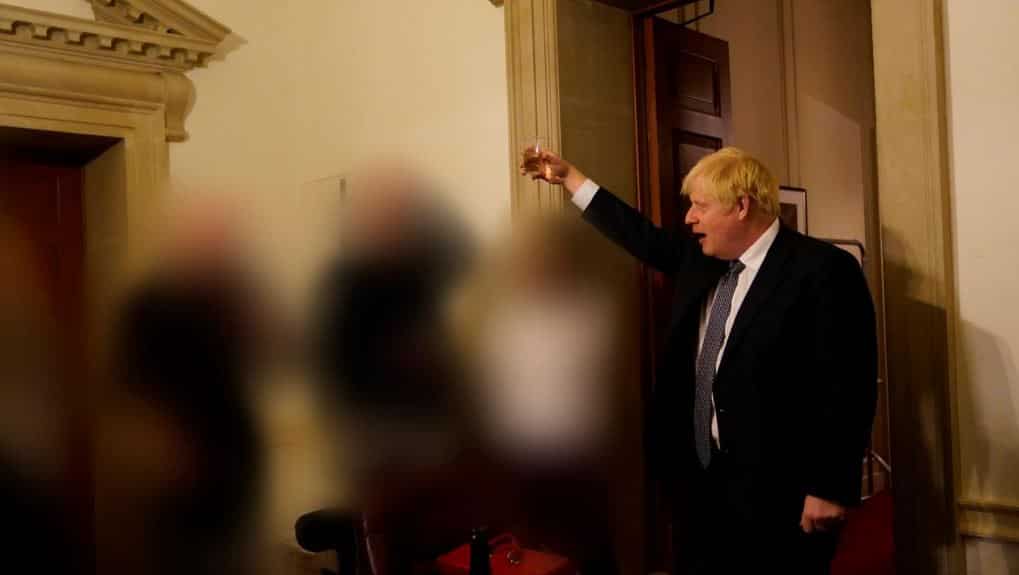 November 13 2020: A gathering in No:10 Downing Street on the departure of a special adviser