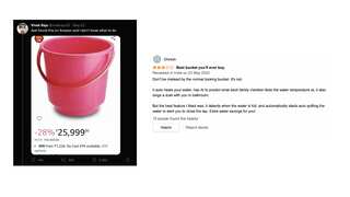 Twitteratis can't keep calm as Amazon sells plastic bucket for $335