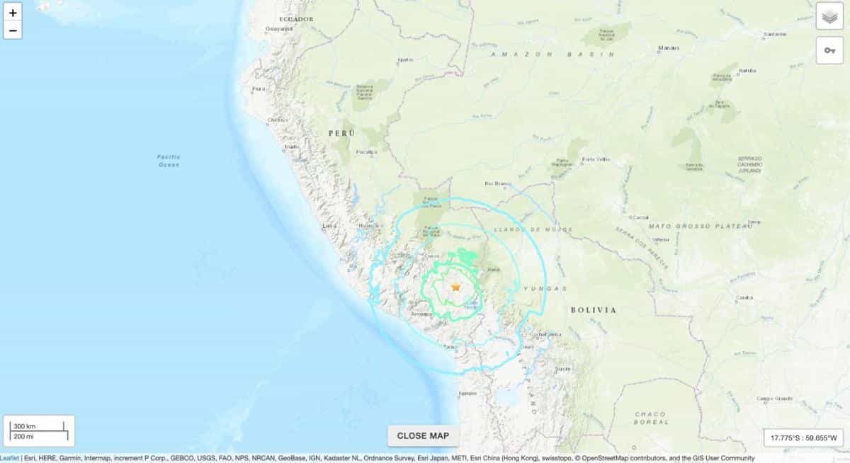 Powerful 7.2-magnitude earthquake shakes southern Peru