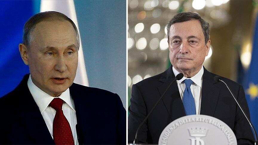 Russian President Putin, Italy’s PM Draghi discuss ways to help solve food crisis