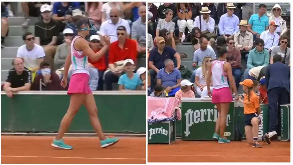 French Open: Romanian star Irina-Camelia Begu apologises after throwing racquet on a young kid - WATCH