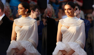 Deepika Padukone looks as fresh as daisy in off-white saree on last day of Cannes 2022