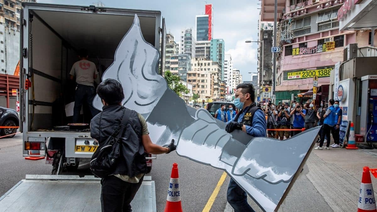 Tiananmen masses axed as crackdown memorials erased in Hong Kong Tiananmen masses axed as crackdown memorials erased in Hong Kong