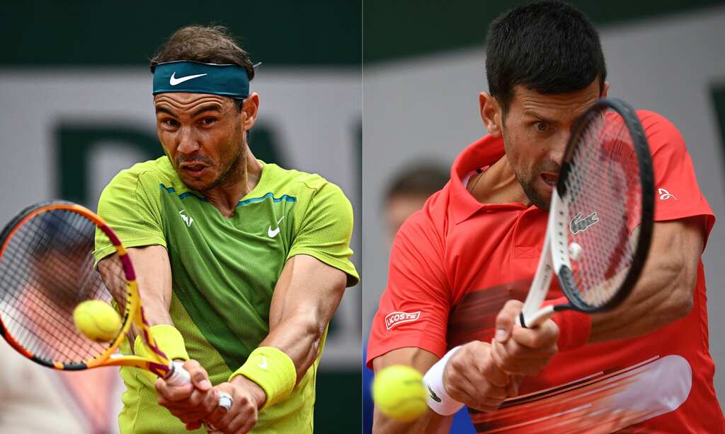 2022 French Open men's quarterfinal: Djokovic vs Nadal