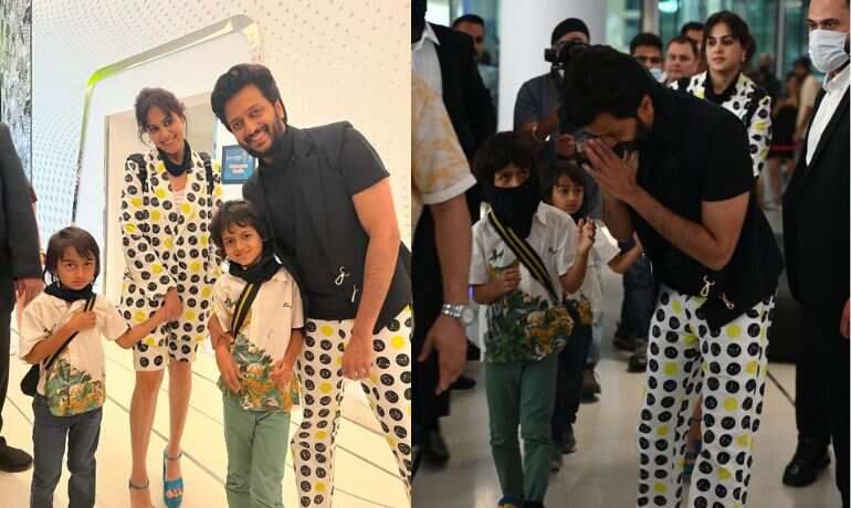 Riteish Deshmukh & wife Genelia