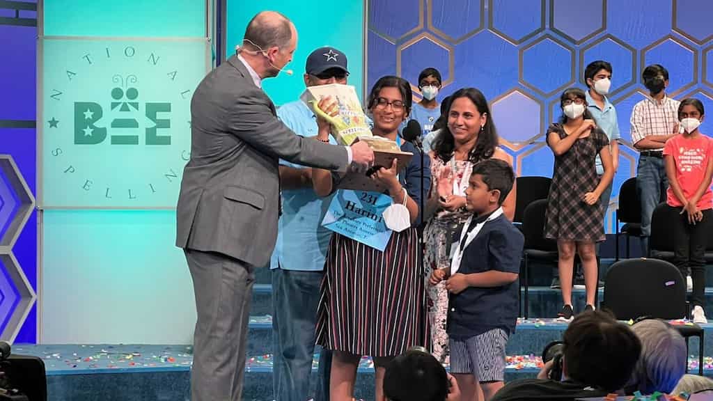 Proud moment: In first-ever tiebreaker, Indian American Harini Logan wins Scripps National Spelling Bee 2022