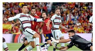 Spain, Portugal share spoils in their UEFA Nations League opener