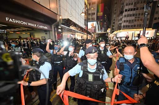 Several detained in Hong Kong amid ban on Tiananmen anniversary gatherings Several detained in Hong Kong amid ban on Tiananmen anniversary gatherings
